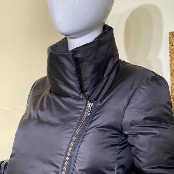 Helmut Lang Asymmetrical Zippered Down Cocoon Coat - Picture 6 of 15